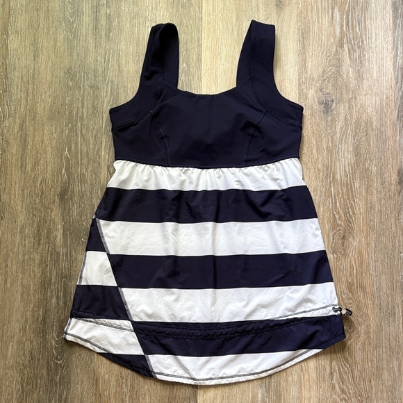 lululemon athletica Tops - Lululemon Striped Navy and White Tank Top